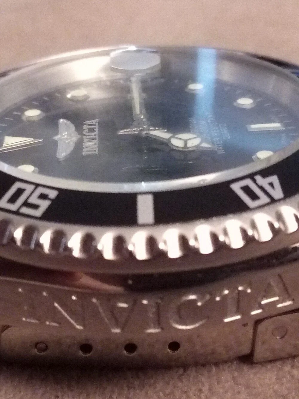 Invicta Men's Stainless Steel Black Dive Watch